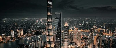Shanghai skyline at night