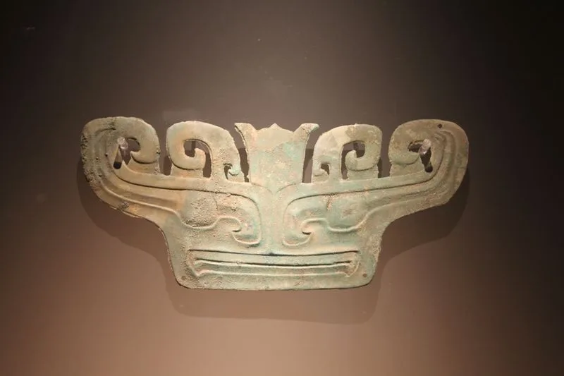 A Sanxingdui bronze mask with bulging eyes, one of the 3,000-year-old artifacts from a civilization lost to history